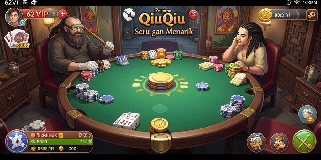 Screenshot gameplay QiuQiu di 62VIP yang menarik.