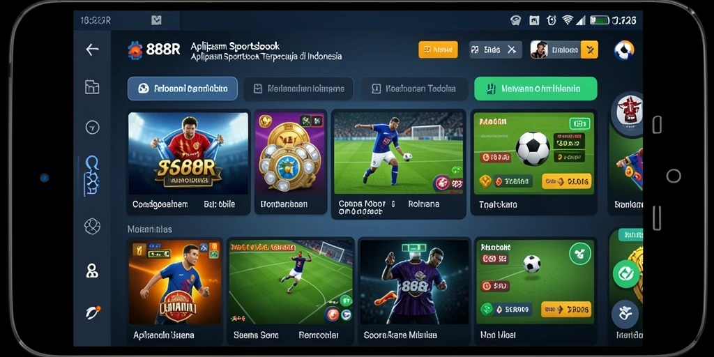 Tampilan gameplay Sportsbook yang menarik dan interaktif.