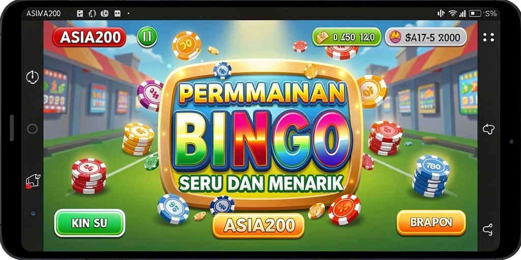 Screenshot gameplay ASIA200 yang menampilkan keseruan permainan Bingo.