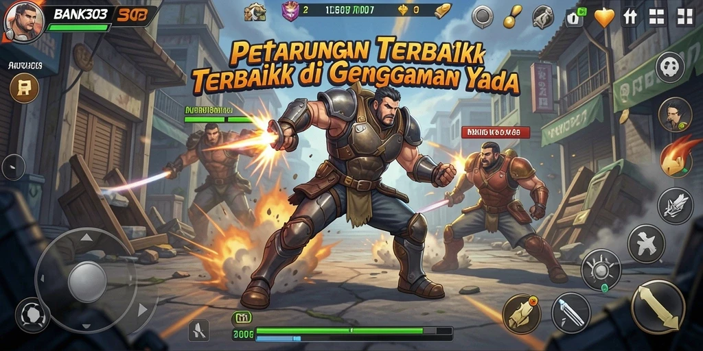 Tampilan gameplay seru dan menegangkan dalam BANK303.