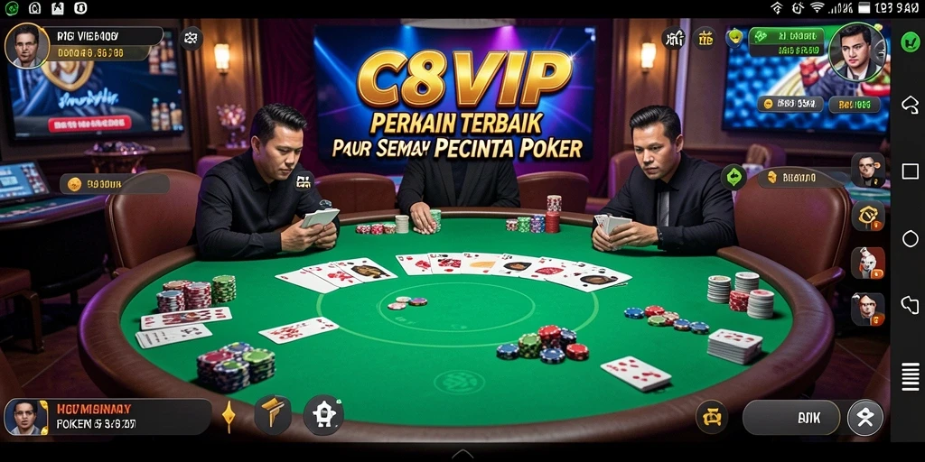 Tampilan dinamis dari gameplay C8VIP yang mengasyikkan.