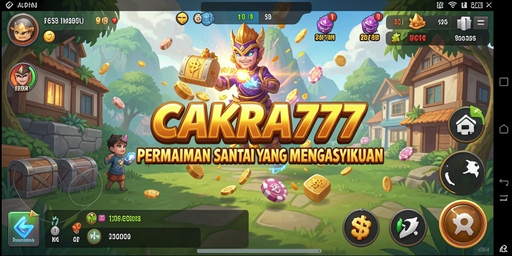Contoh gameplay dari CAKRA777 yang menampilkan keseruan permainan.