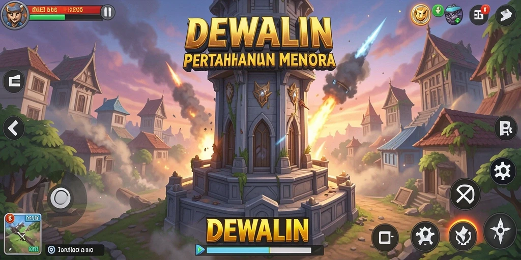 Gameplay seru DEWALIN dalam Tower Defense yang menantang.