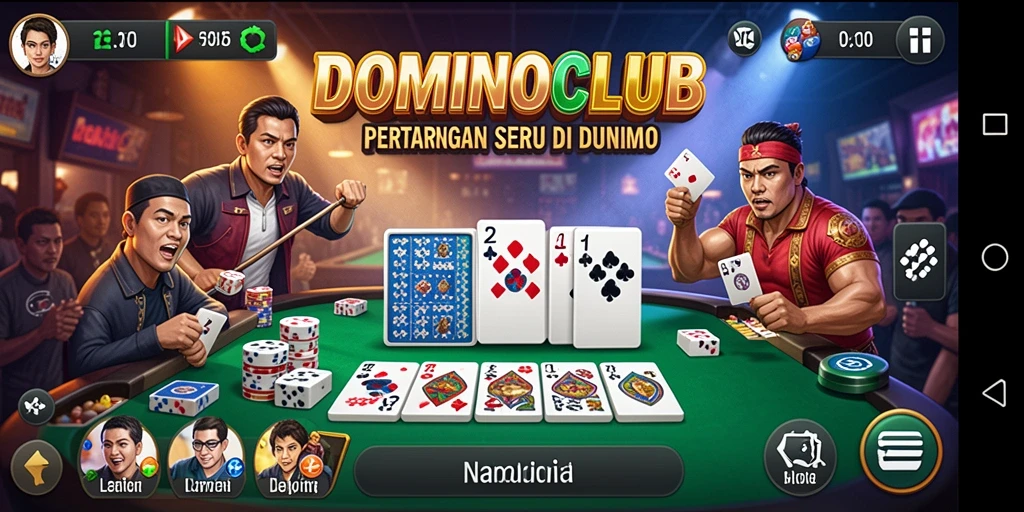 Tampilan seru dari gameplay DOMINOCLUB dengan aksi pertarungan cepat.