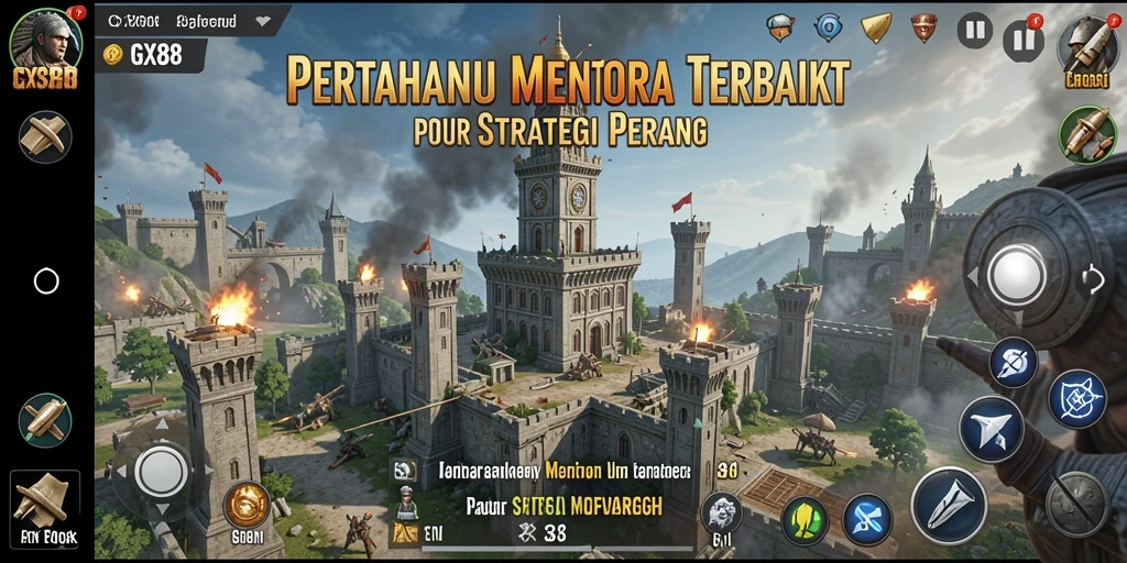 Tampilan gameplay GX88 yang menegangkan dan penuh strategi dalam Tower Defense.