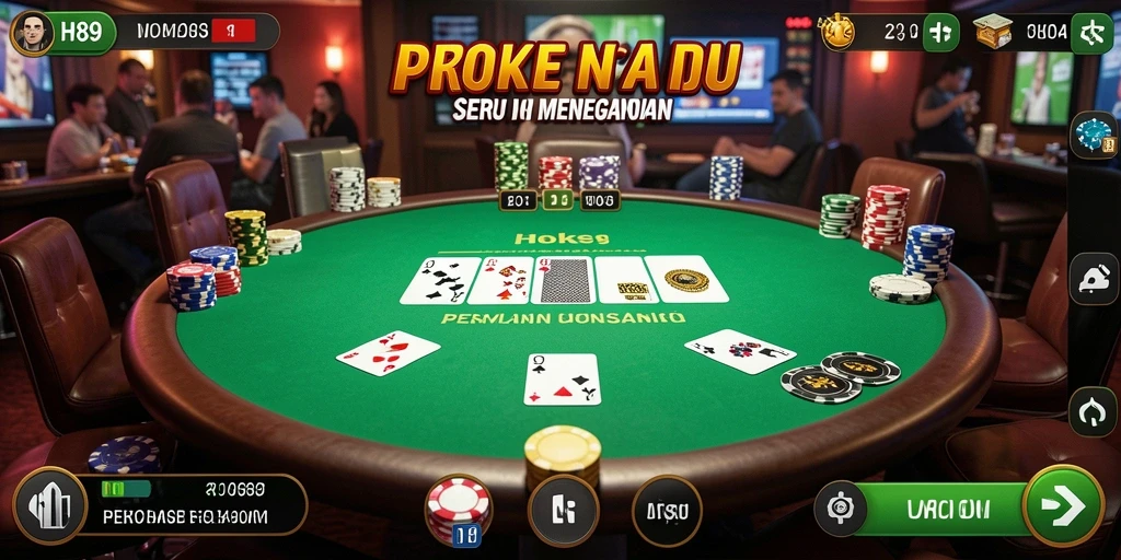 Tampilan gameplay seru H89 yang mendebarkan saat bermain Poker.