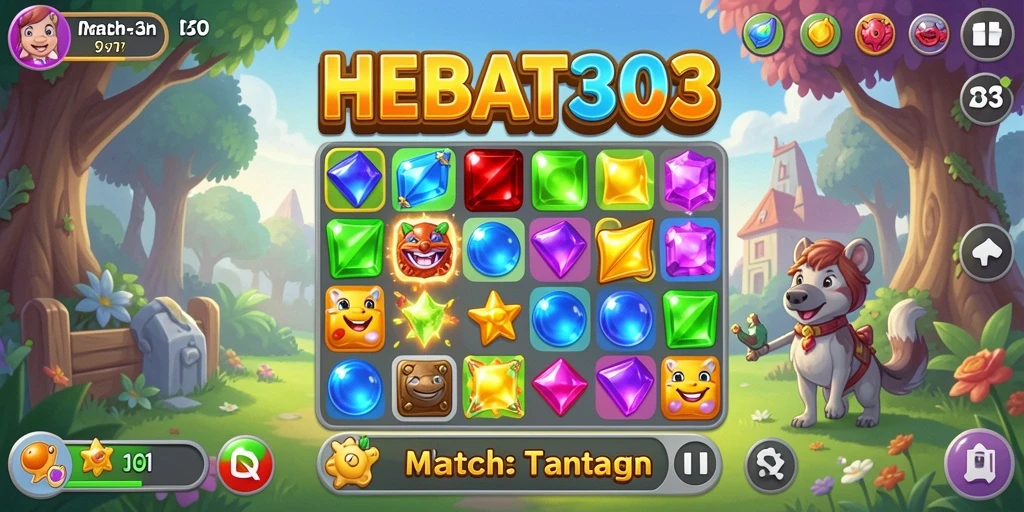 Tampilan gameplay HEBAT303 yang penuh warna dan menarik.