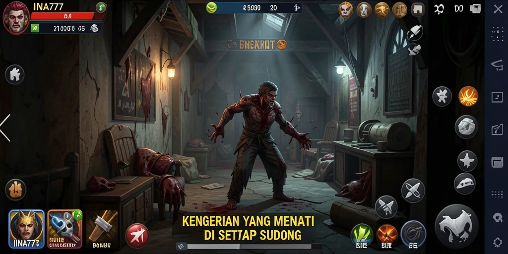 Gameplay menegangkan dengan atmosfer kegelapan yang mendalam.