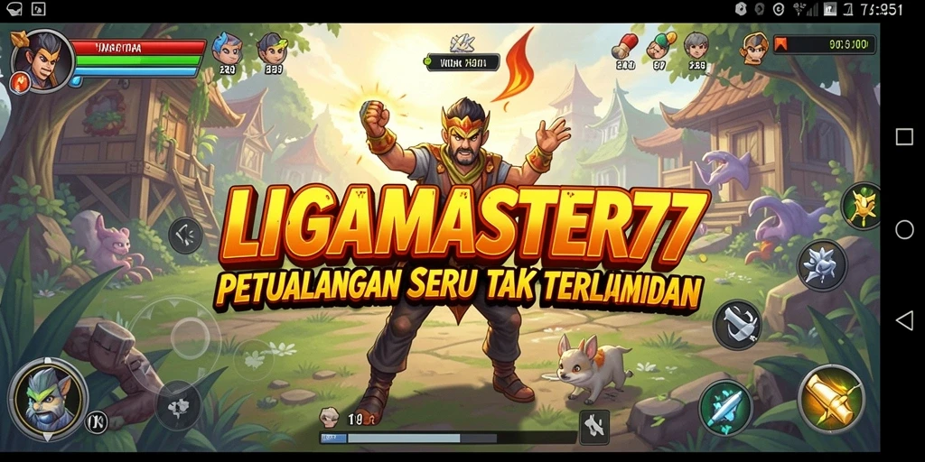 Tampilan menakjubkan dari gameplay LIGAMASTER77 dalam petualangan seru.