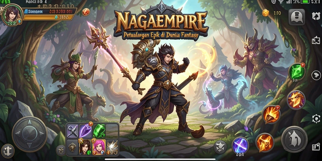 Gameplay seru di NAGAEMPIRE dengan grafis menakjubkan.
