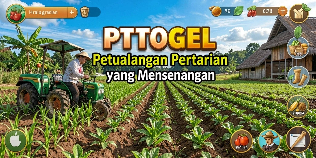 Tampilan menarik dari gameplay PTTOGEL saat bertani.