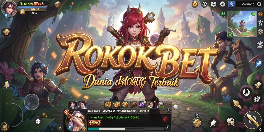 Screenshot utama ROKOKBET menampilkan aksi seru gameplay MMORPG.