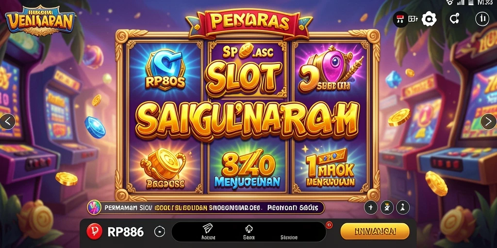 Tampilan gameplay seru dari RP886 dengan fitur slot menarik.