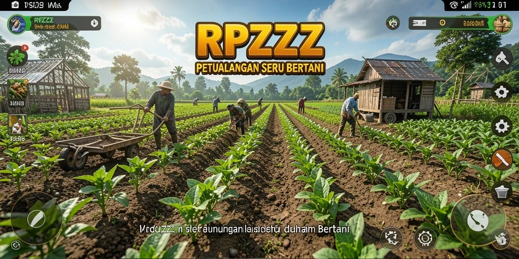 Gameplay menarik di dunia pertanian yang asri dan interaktif.