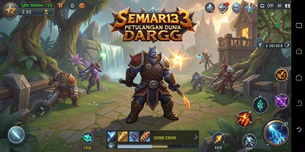 Tangkapan layar dari gameplay SERU SEMAR123 ARPG.