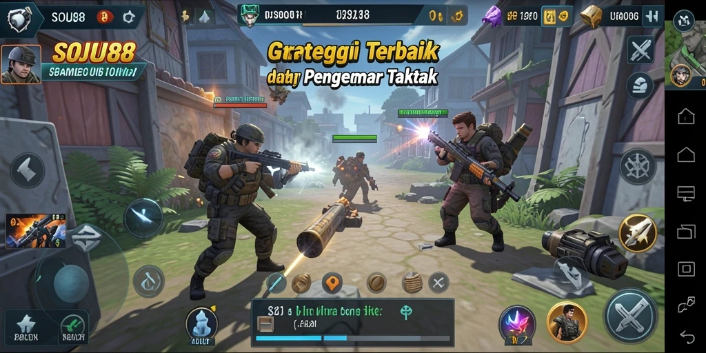 Tampilan grafis yang memukau dalam gameplay strategi SOJU88.