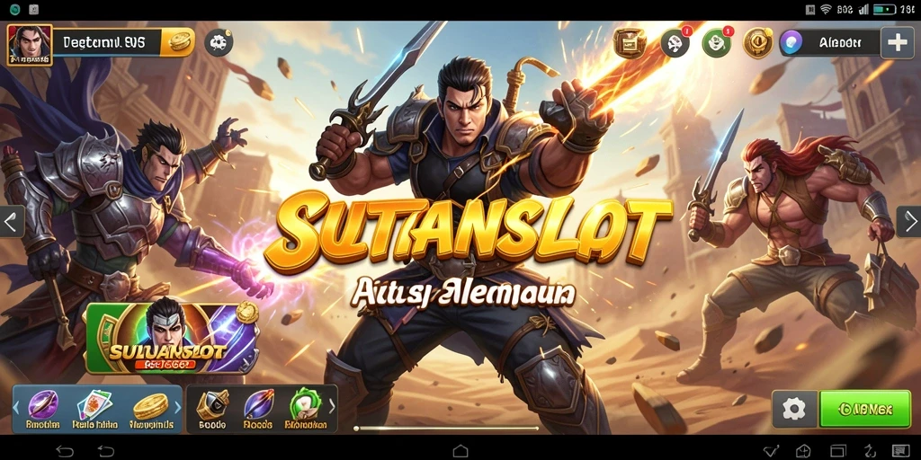 Screenshot SULTANSLOT menunjukkan aksi mendebarkan dengan gameplay yang intens.