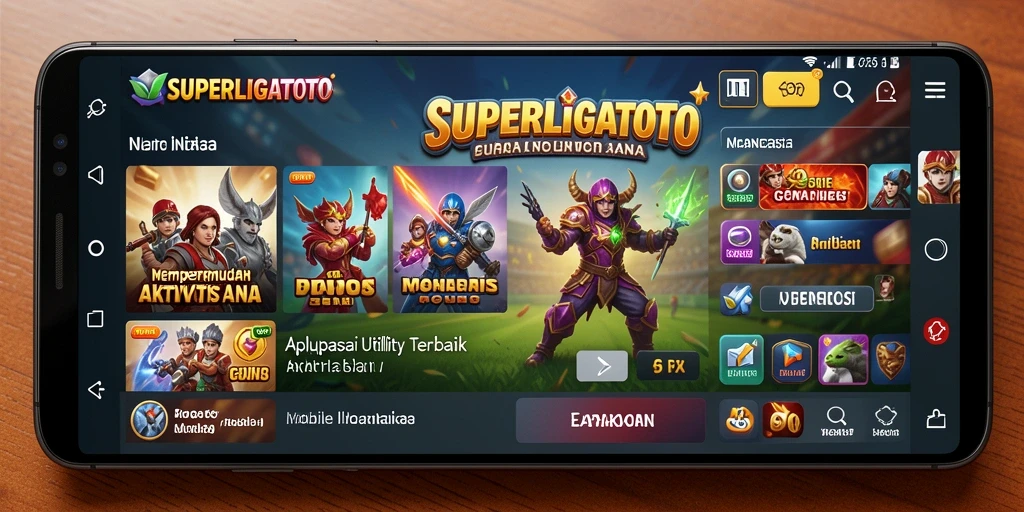 Screenshot SUPERLIGATOTO menampilkan antarmuka aplikasi yang user-friendly.