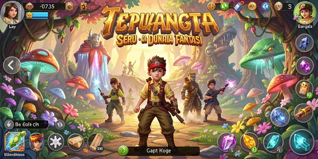Screenshot gameplay TEMPOTOTO menampilkan aksi petualangan yang mendebarkan.
