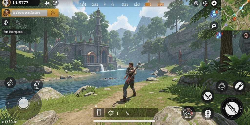 Tampilan gameplay menarik di dunia terbuka UUS777.