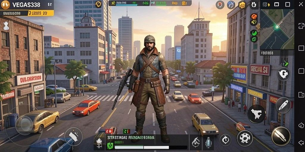 Tampilan gameplay menegangkan dalam <strong>VEGAS338</strong> yang penuh strategi dan perencanaan.
