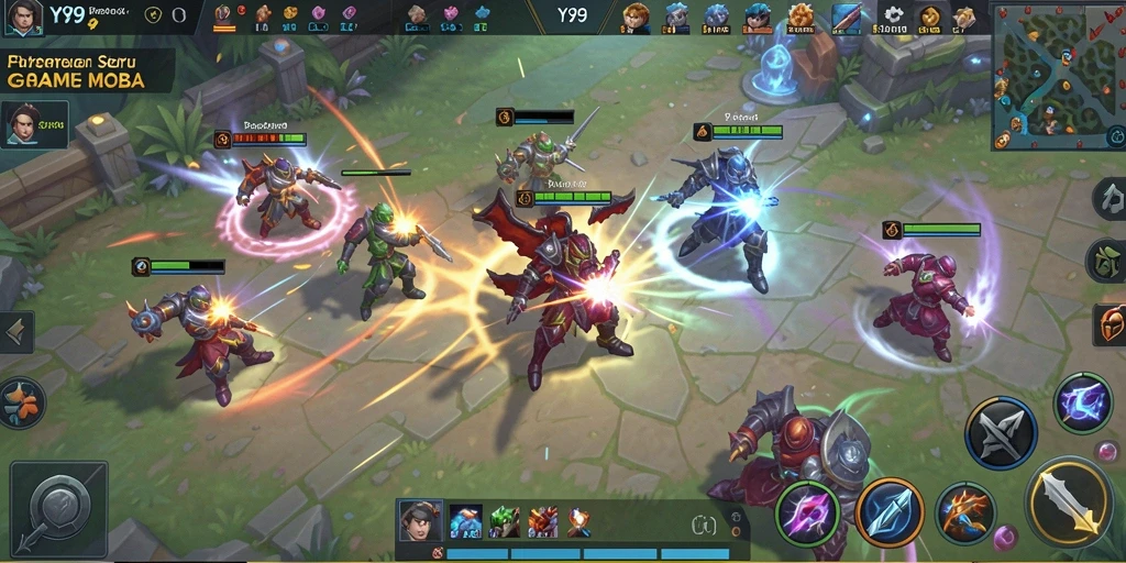 Gameplay seru Y89 dalam pertempuran MOBA yang mendebarkan.